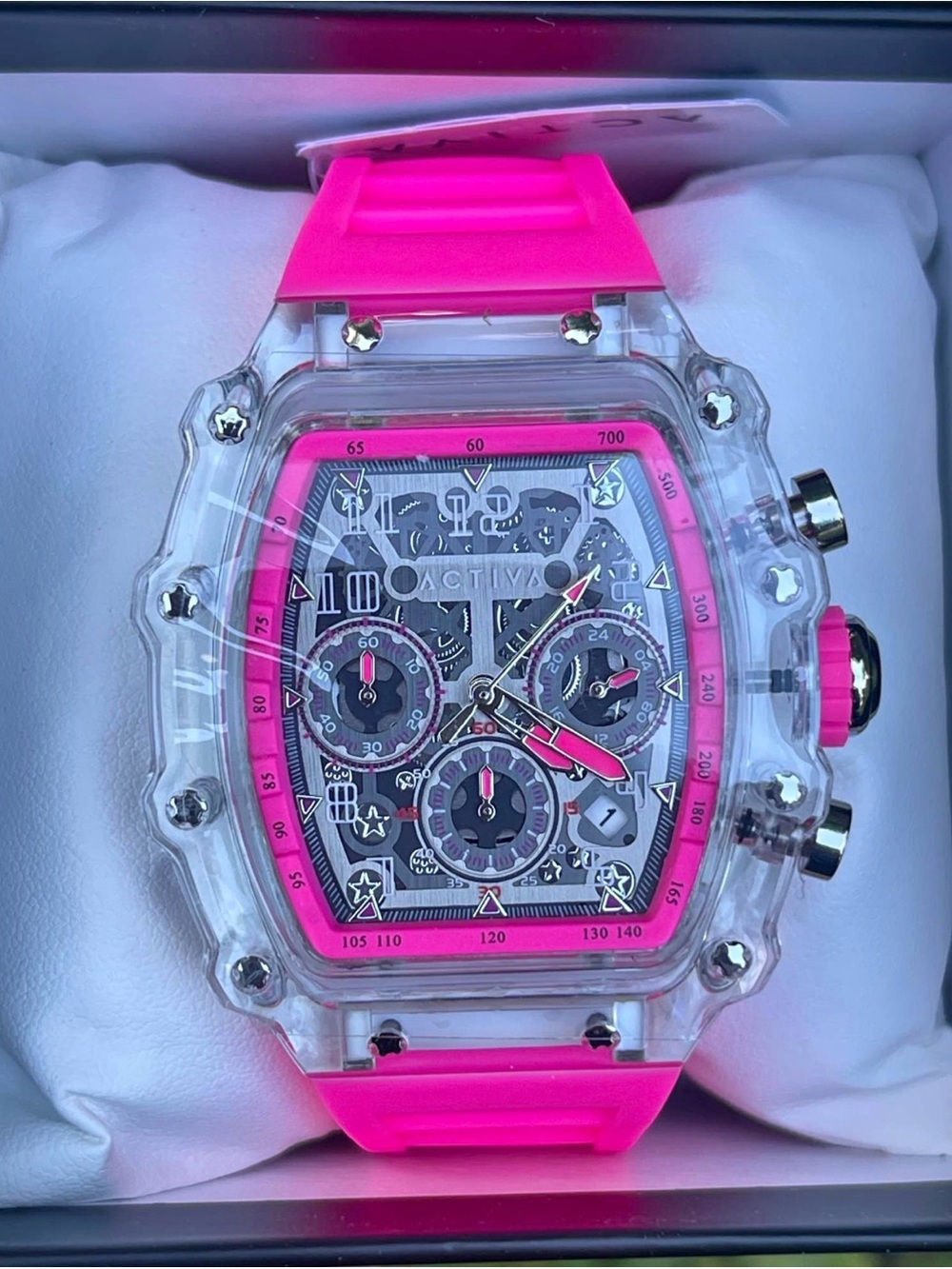 Activa X Invicta
Men's Watch w/ Skeleton Dial - 44.3mm, Pink (ACW2305-008)